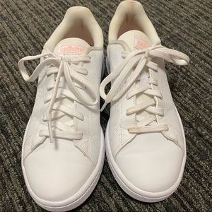 White Adidas Advantage Base Shoes Sneakers 6